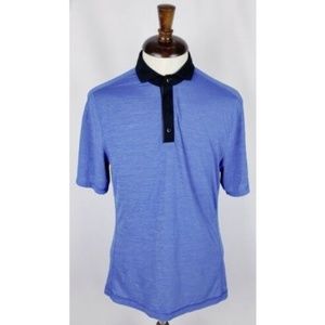 Lululemon Mens  Golf Polo Shirt Medium Blue
